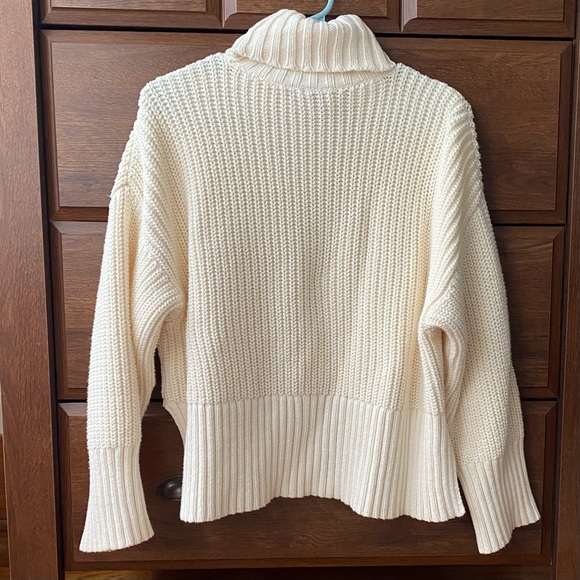 Madewell Wide Rib Turtleneck Sweater - size small - Picture 7 of 8
